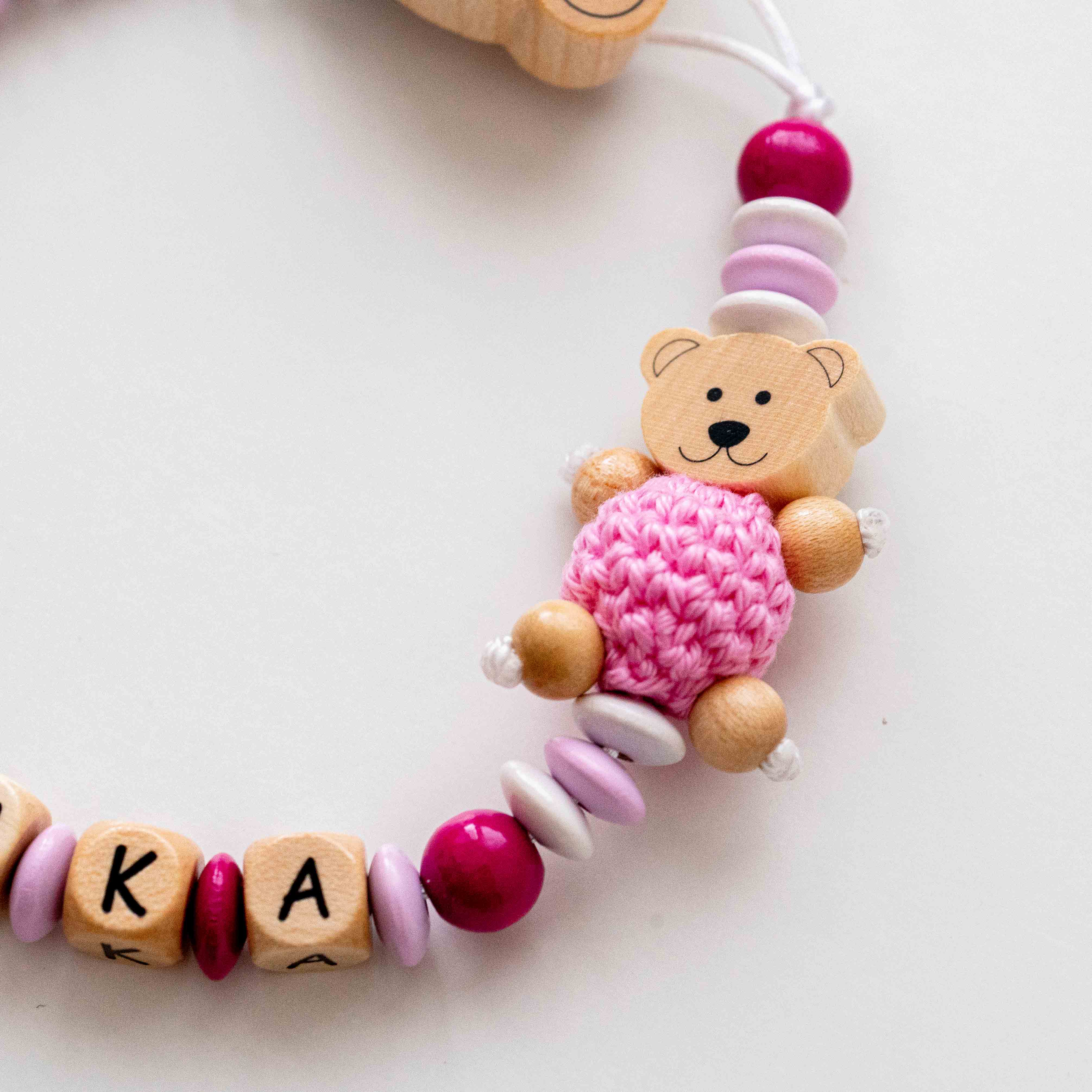 Řetízek na dudlík č.245 - jméno volitelné