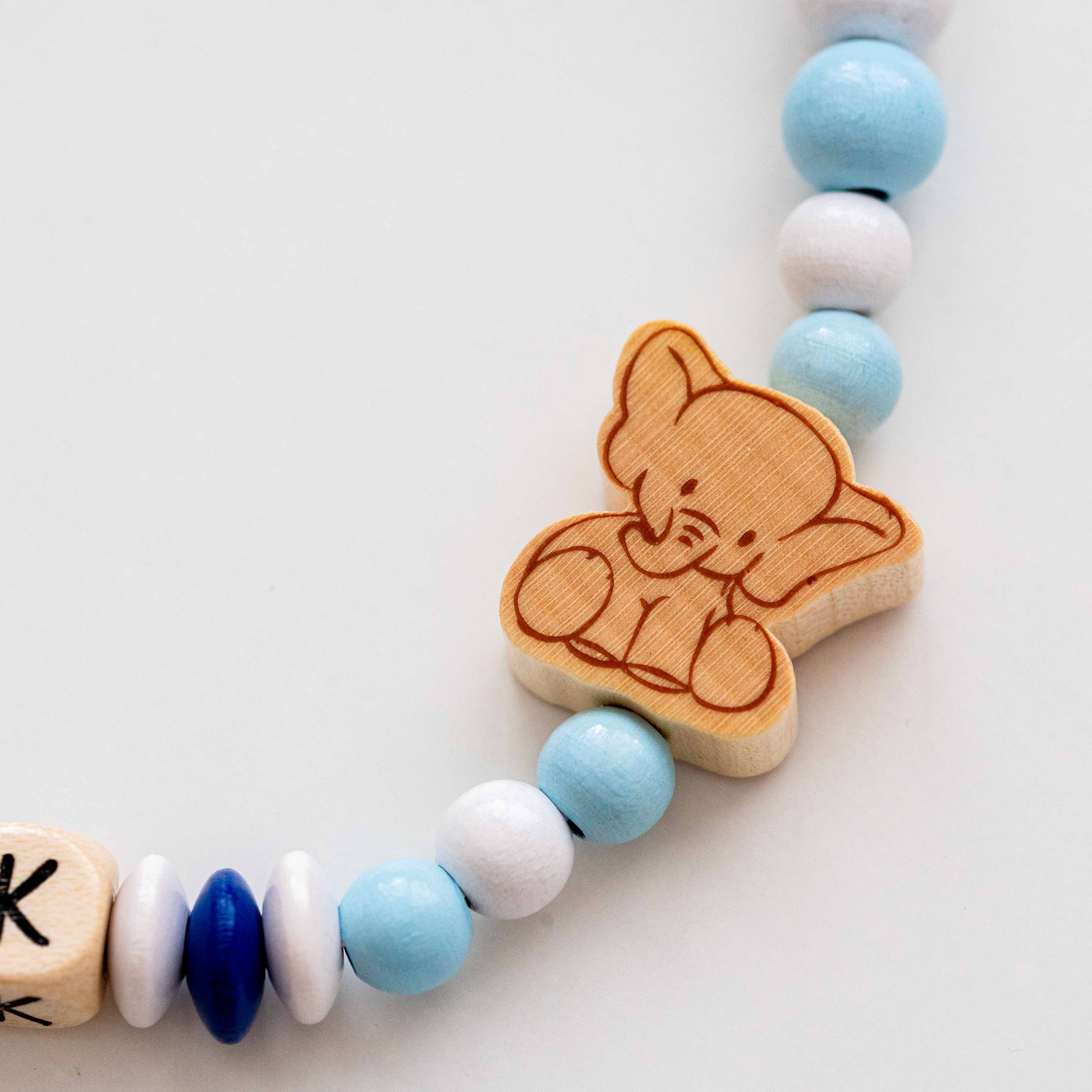 Řetízek na dudlík č.128 - jméno volitelné