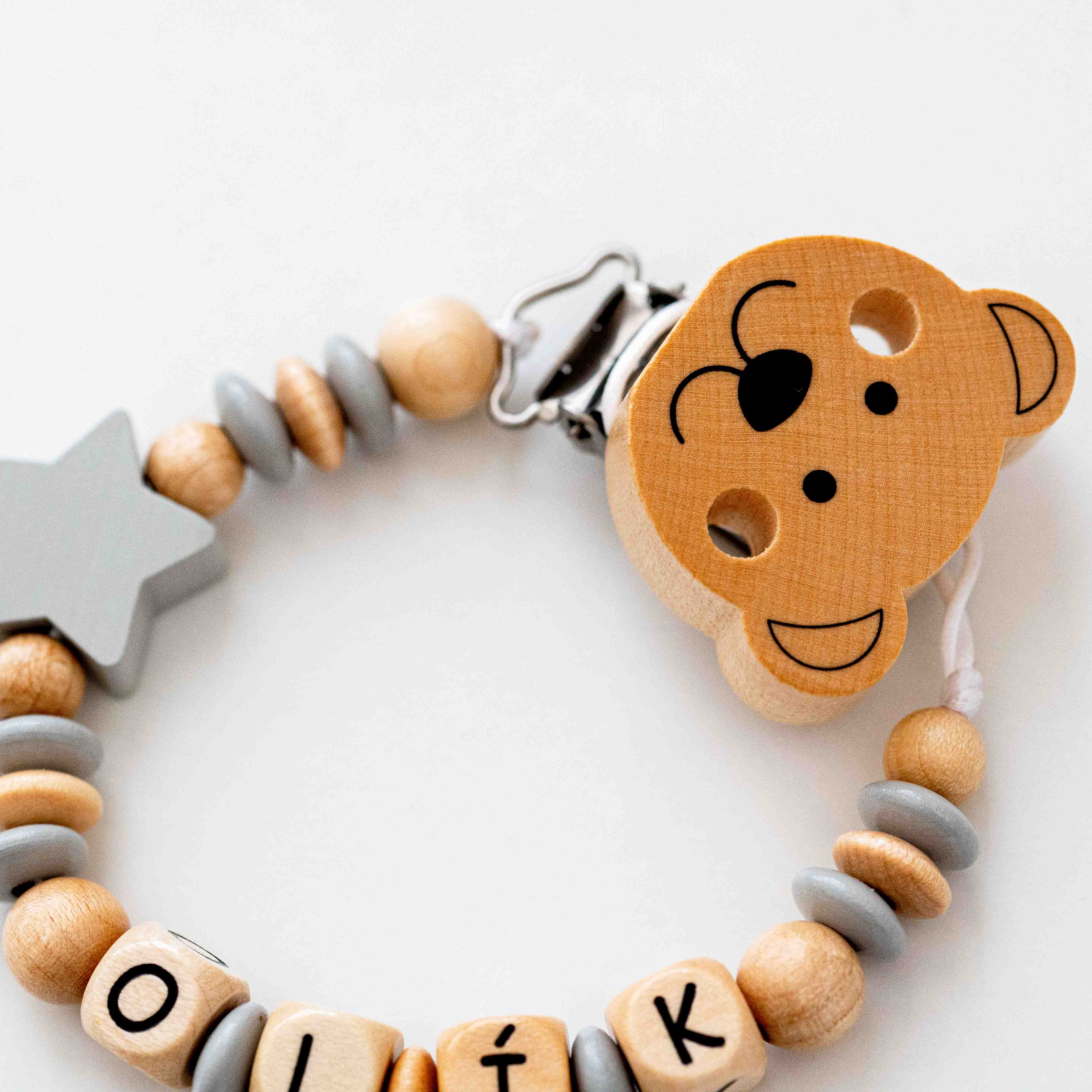 Řetízek na dudlík č.149 - jméno volitelné